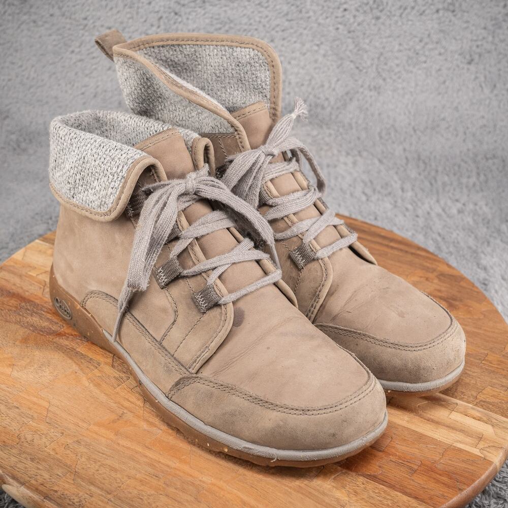 Chaco Barbary Boots Beige Women's Size 9‎